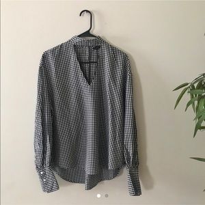 Zara Gingham Choker Top
